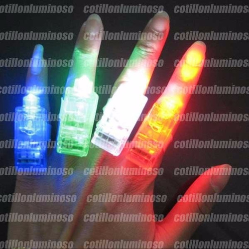 20 Anillos Laser Led Luminoso Para Dedos Cotillon Luminoso