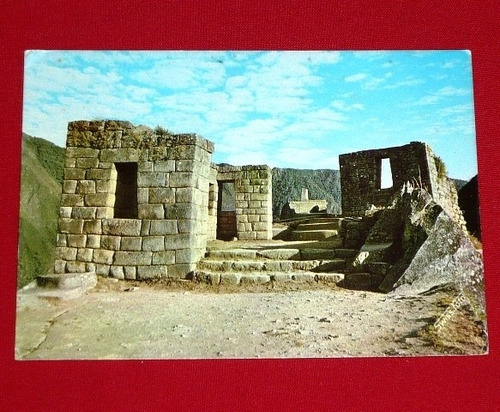 Postal Antigua Machu Picchu Intihuatana Observatori Sol 1975
