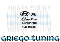 Comprar Tun Adhesivo En Vunilo Para  Hyundai Elantra  6 Piezas 