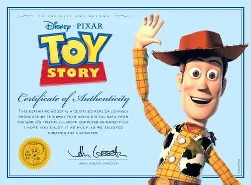 Woody certificado de autenticidad sale