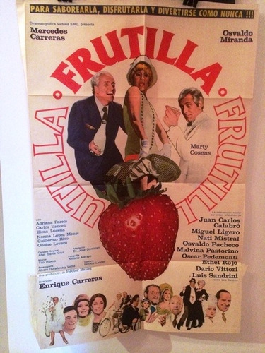 Afiche De Cine Original - Ultima Frutilla - Carreras Miranda