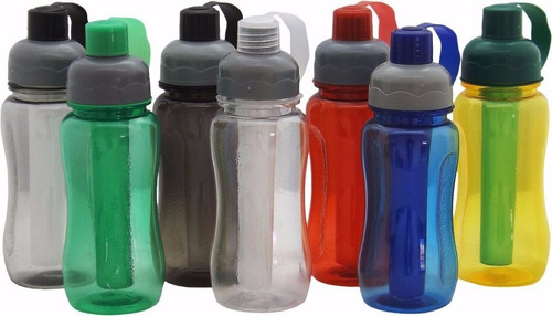 10 Un Garrafa Squeeze  Tampa Higiênica Porta Gelo 600 Ml