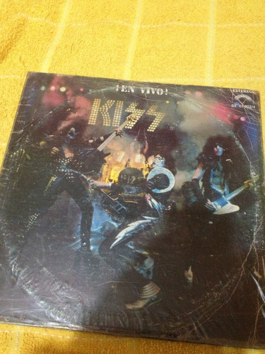 Kiss En Vivo Album Doble Discos De Vinil Original 