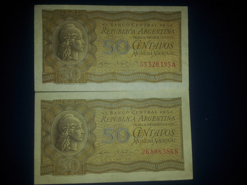 50 Centavos Moneda Nacional Ley 12962 Año 1947