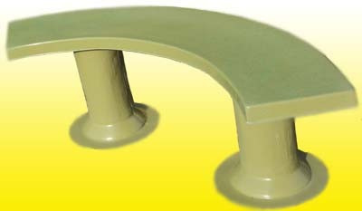 Imagen 3 de 3 de Mesa De Fibra De Vidrio + 2 Bancos