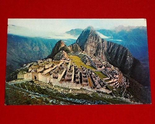 Antigua Postal Machu Picchu Perú Panagra Color Años 60 70