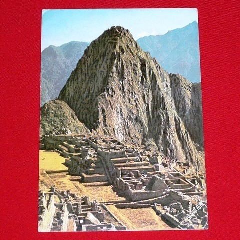 Antigua Postal Machu Picchu Huayna Picchu Swiss Foto 1973