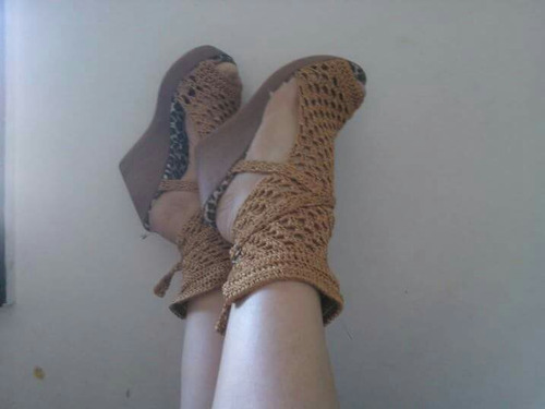 Sandalias Artesanales Tejidas A Crochet