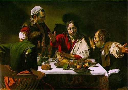 Cena De Emaús - Caravaggio - Lamina 45 X 30 Cm.