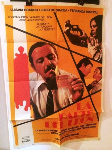 Afiche De Cine Original - La Parte Del Leon