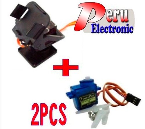 Fpv Plataforma Arduino 2 Ejes + 2 Servos Servomotor Sg90