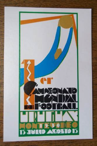 Tarjeta Postal Afiche Mundial 1930