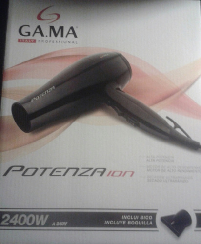 Secador De Pelo Gama Potenza Ion 2400w Profesional. Garantia