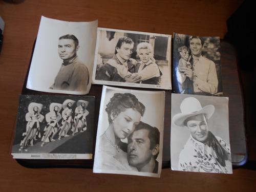 6 Fotografías Antiguas De Actores De Cine 1930 A 1940.