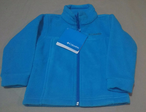 Poleron Columbia Nino Original Talla 3 Cod 002 Celeste