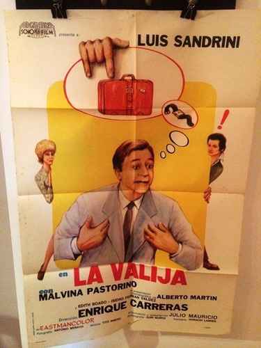 Afiche De Cine Original - La Valija - Luis Sandrini