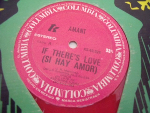 Lp Amant If Theres Love, Disco Rojo,