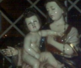 Imagen 3 de 5 de Virgen María Y Niño Jesús Escultura De Madera Antigua
