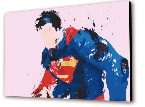 Cuadro 50x30cms Decorativo Superman Pintura