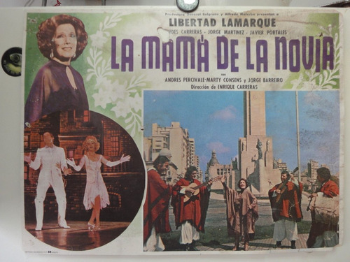 Afiche Libertad Lamarque La Mama De La Novia Enrique Carrera