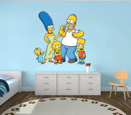 Vinilo Pared Los Simpson Imp. Decoracion Wall Stickers