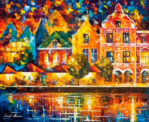 Poster 50x60cm Amsterdã Dos Meus Sonhos - Para Decorar Sala