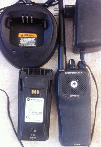 Radio Portátil Motorola Ep450 Vhf Programada Completa Buena!