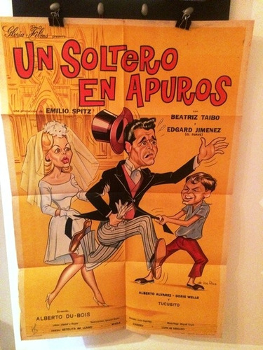Afiche De Cine Original  - Un Soltero En Apuros