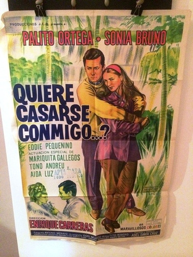 Afiche De Cine Original - Quiere Casarse Conmigo