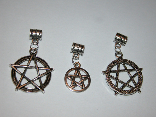 Pentaculo Pentagrama Plata Tibetana Masoneria Talisman 4.5cm