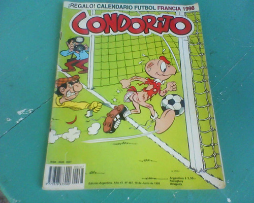 Revista Condorito-edic.especial C/fixtur Mundial Francia 98