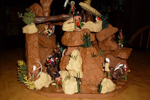 Soldaditos Diorama Emboscada India
