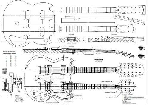 Planta Gibson Double Neck Sg Eds 1275 (luthier)