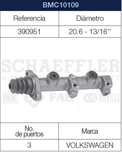 Bomba Freno Panel 2001 2000 1999 1998 1997 1996 1995 1994