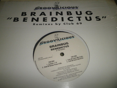 Disco Remix Vinyl Importado De Brainbug - Benedictus (1997)