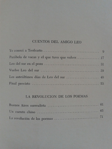 Imagen 5 de 5 de Cuentos Del Amigo Leo Guillermo Martinez Autografiado 1964