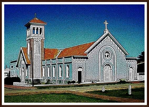 Iglesia De La Candelaria - Punta Del Este - Lámina 45x30 Cm.