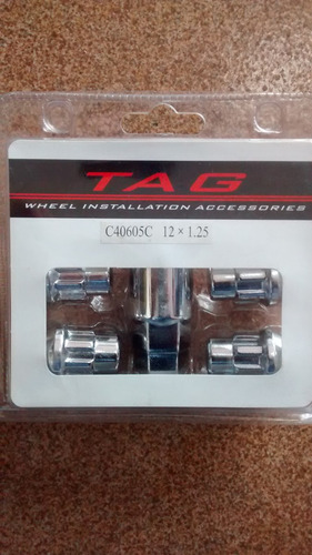 Seguro Para Rines De Acero Medida 12x1.25 Marca Tag