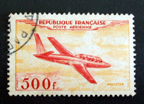 Francia - Sello Aéreo Yv. 32 500f Magister Usado L3415