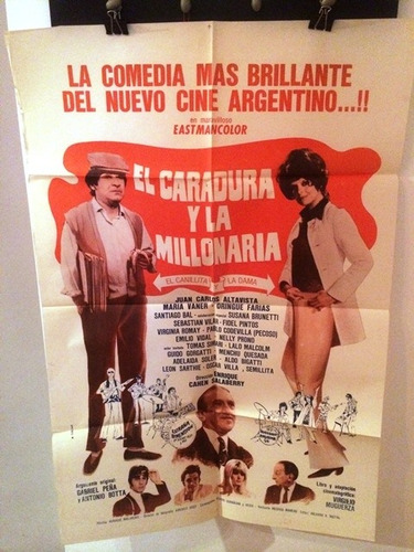 Afiche De Cine Original - El Caradura Y La Millonaria