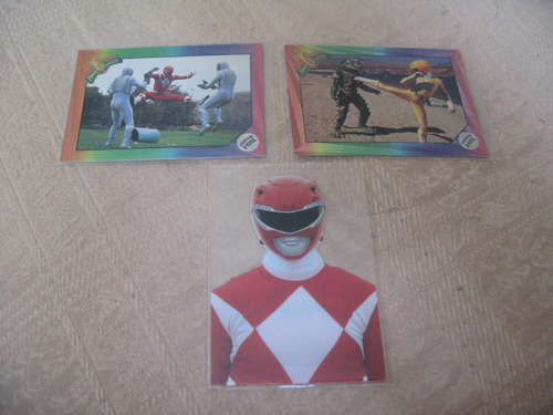 3 Tarjetas 1994 Collect A Card Power Rangers Foil Acetate