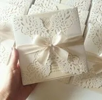 Comprar 10 Sobres Troquelados Invitacion De Bodas 15 Años Matrimonio
