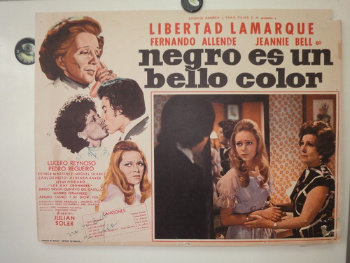 Afiche Libertad Lamarque Negro Es Un Bello Color Jeannie Bel