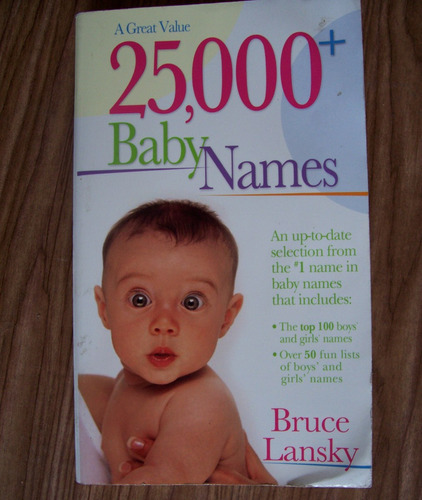 25,000 Nombres De Bebés-en Inglés-aut-bruce Lansky-vbf