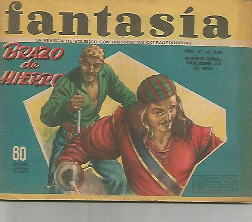 Revista / Fantasia / N° 235 / Año 1954 / Brazo De Hierro /