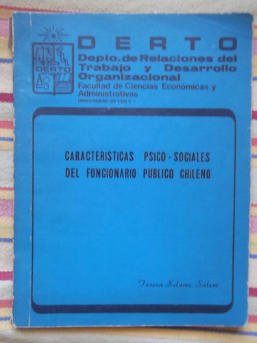 Características Del Funcionario Público Chileno T. Selame S