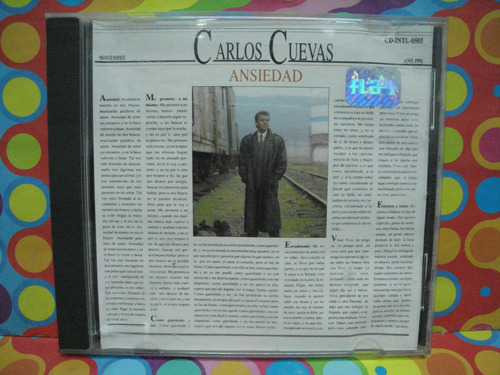 Carlos Cuevas Cd Ansiedad Edc.91 Discos R