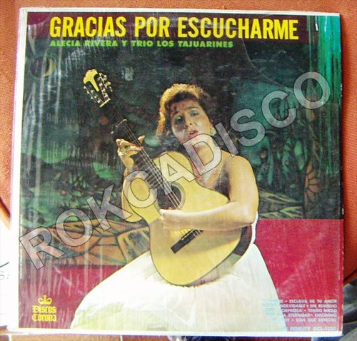 Bolero, Alecia Rivera Y Trio Los Tajuarines, Lp 12´,