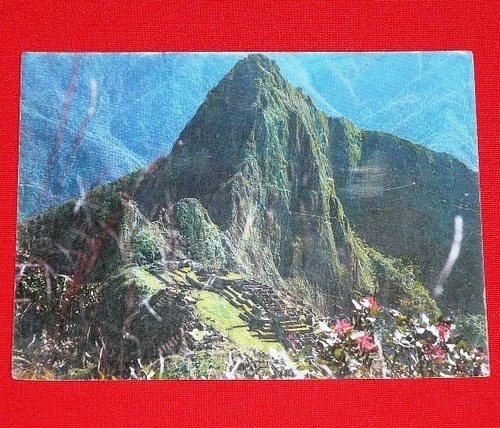 Antigua Postal Machu Picchu 1987 Vista Panorámica Cusco Perú