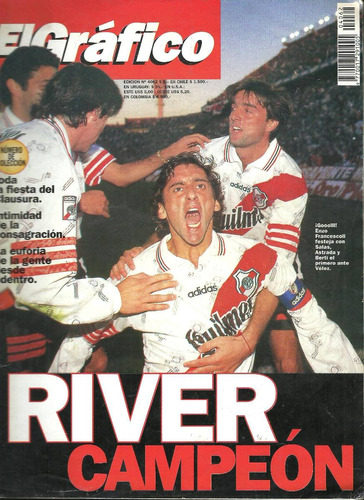 Revista El Gráfico Clasura 97 River Campeon N°4062 N° Extra
